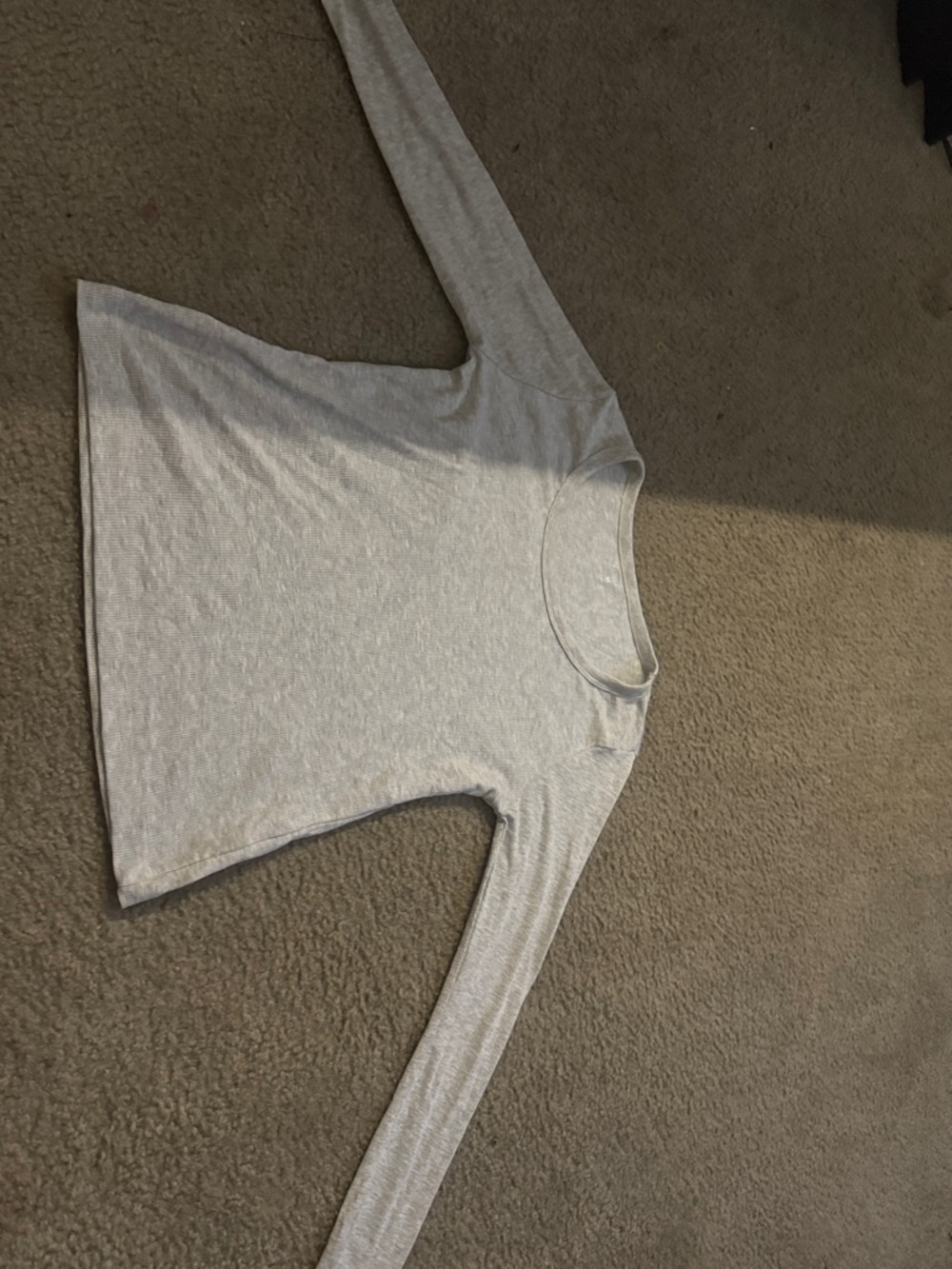 Primark Heather Gray Long Sleeve Crew Tee